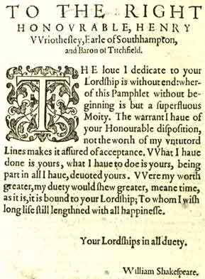 Lucrece Dedication